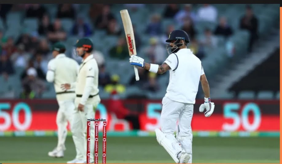 Virat Kohli Raises his Bat